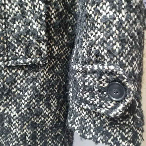 Zara Boucle Textured Quilt Lined Coat M - Picture 16 of 16